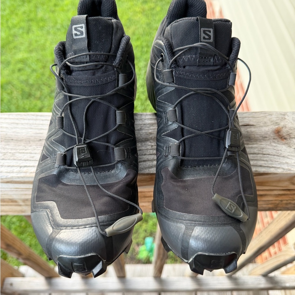 Women's Salomon black sneakers size 8
